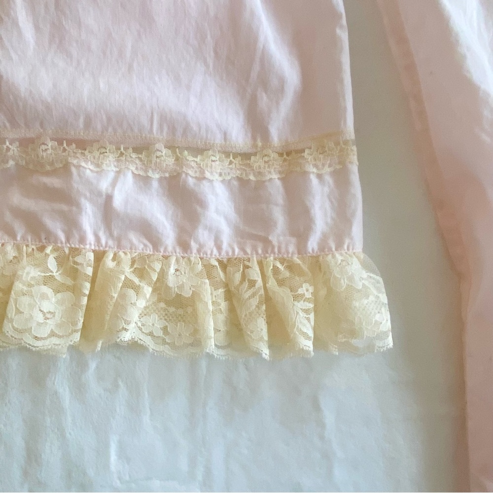 🌺SOLD🌺 Victoria’s Secret GOLD LABEL 90s Pink Prairie Maxi Gown Robe Renn Dress - Picture 7 of 9